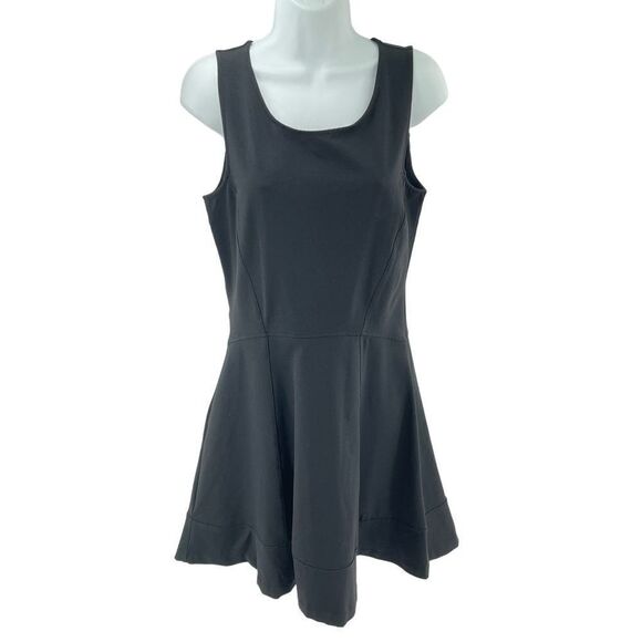 Cynthia Rowley fit and flare skater dress mini black medium EUC - Picture 4 of 10